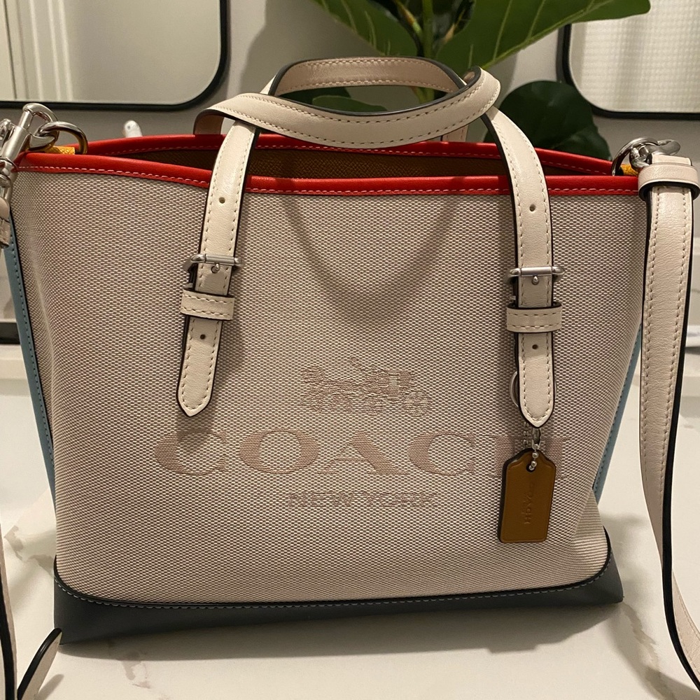 Coach Mollie Tote 25 In Colorblock